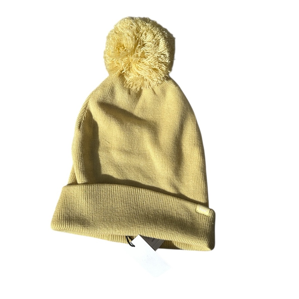 Yellow Pom-Pom Aritzia Beanie
